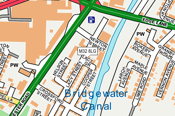 M32 8LG map - OS OpenMap – Local (Ordnance Survey) M32 8LG map - OS OpenMap – Local (Ordnance Survey)