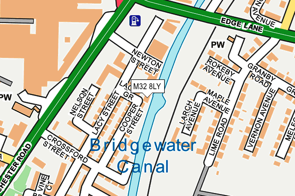 M32 8LY map - OS OpenMap – Local (Ordnance Survey) M32 8LY map - OS OpenMap – Local (Ordnance Survey)