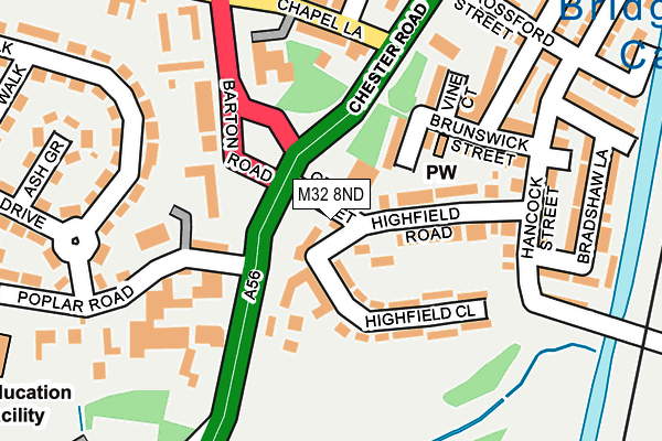 M32 8ND map - OS OpenMap – Local (Ordnance Survey) M32 8ND map - OS OpenMap – Local (Ordnance Survey)