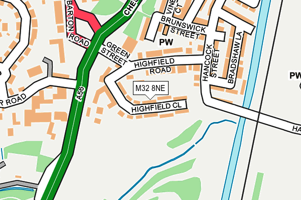 M32 8NE map - OS OpenMap – Local (Ordnance Survey) M32 8NE map - OS OpenMap – Local (Ordnance Survey)