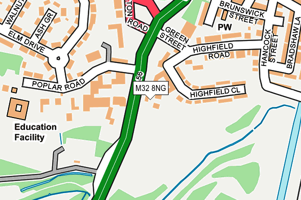 M32 8NG map - OS OpenMap – Local (Ordnance Survey) M32 8NG map - OS OpenMap – Local (Ordnance Survey)