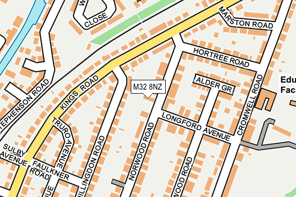M32 8NZ map - OS OpenMap – Local (Ordnance Survey) M32 8NZ map - OS OpenMap – Local (Ordnance Survey)