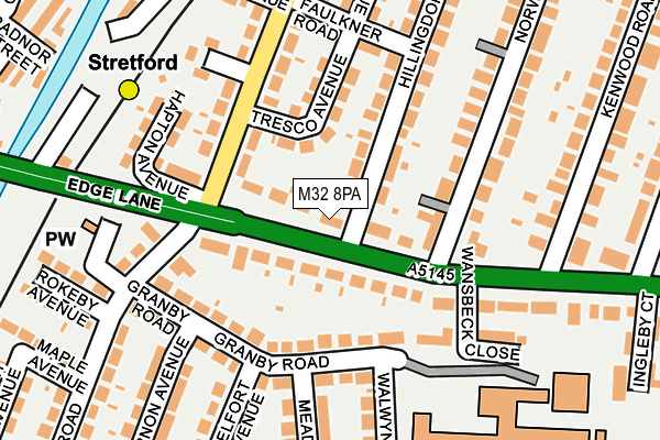 M32 8PA map - OS OpenMap – Local (Ordnance Survey) M32 8PA map - OS OpenMap – Local (Ordnance Survey)