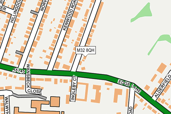 M32 8QH map - OS OpenMap – Local (Ordnance Survey) M32 8QH map - OS OpenMap – Local (Ordnance Survey)