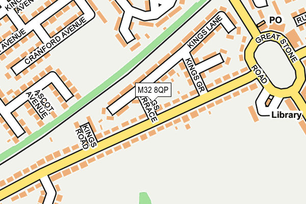M32 8QP map - OS OpenMap – Local (Ordnance Survey) M32 8QP map - OS OpenMap – Local (Ordnance Survey)