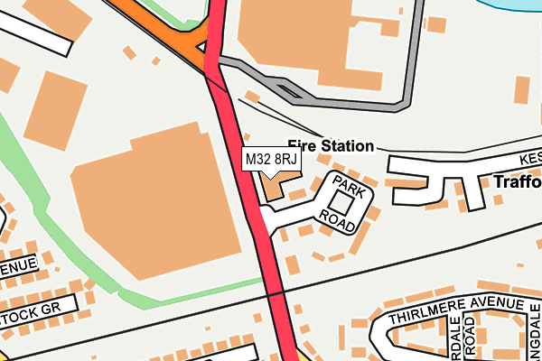 M32 8RJ map - OS OpenMap – Local (Ordnance Survey) M32 8RJ map - OS OpenMap – Local (Ordnance Survey)