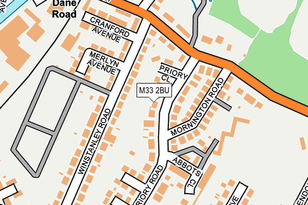 M33 2BU map - OS OpenMap – Local (Ordnance Survey) M33 2BU map - OS OpenMap – Local (Ordnance Survey)