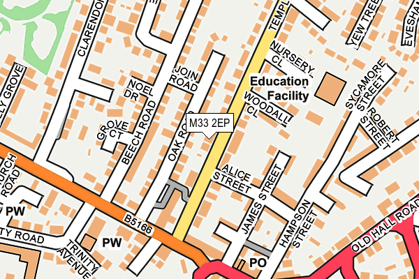 M33 2EP map - OS OpenMap – Local (Ordnance Survey) M33 2EP map - OS OpenMap – Local (Ordnance Survey)