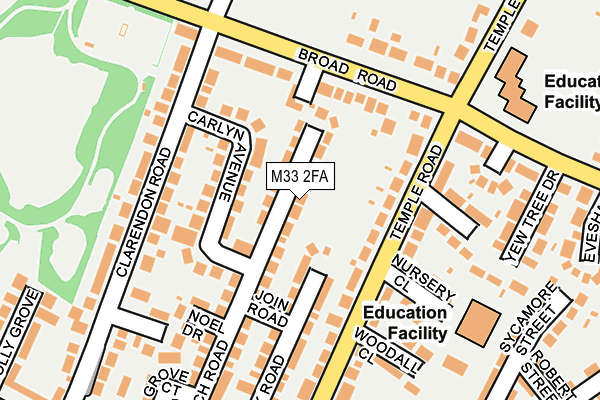 M33 2FA map - OS OpenMap – Local (Ordnance Survey) M33 2FA map - OS OpenMap – Local (Ordnance Survey)