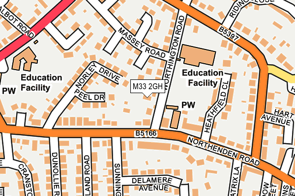 M33 2GH map - OS OpenMap – Local (Ordnance Survey) M33 2GH map - OS OpenMap – Local (Ordnance Survey)
