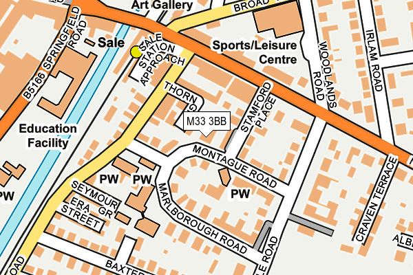 M33 3BB map - OS OpenMap – Local (Ordnance Survey) M33 3BB map - OS OpenMap – Local (Ordnance Survey)