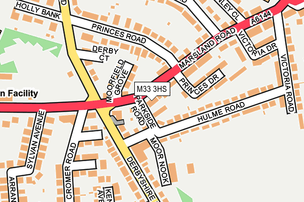 M33 3HS map - OS OpenMap – Local (Ordnance Survey) M33 3HS map - OS OpenMap – Local (Ordnance Survey)