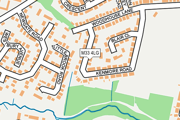 M33 4LG map - OS OpenMap – Local (Ordnance Survey) M33 4LG map - OS OpenMap – Local (Ordnance Survey)
