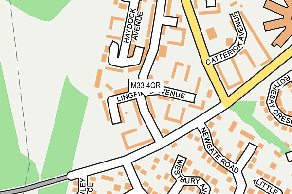 M33 4QR map - OS OpenMap – Local (Ordnance Survey) M33 4QR map - OS OpenMap – Local (Ordnance Survey)