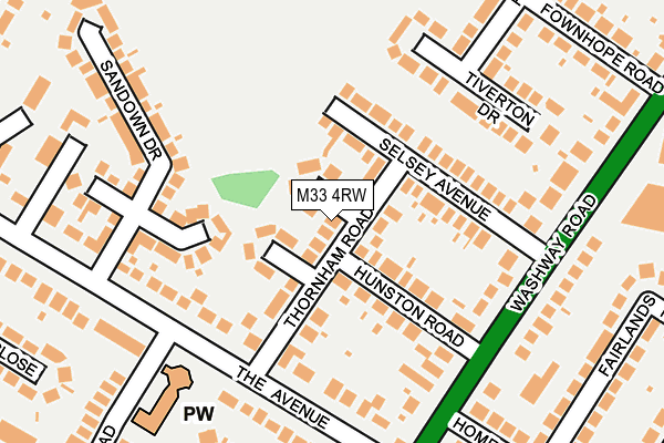 M33 4RW map - OS OpenMap – Local (Ordnance Survey) M33 4RW map - OS OpenMap – Local (Ordnance Survey)