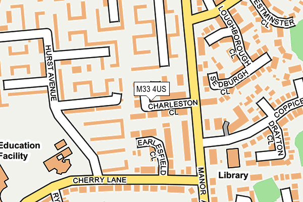 M33 4US map - OS OpenMap – Local (Ordnance Survey) M33 4US map - OS OpenMap – Local (Ordnance Survey)