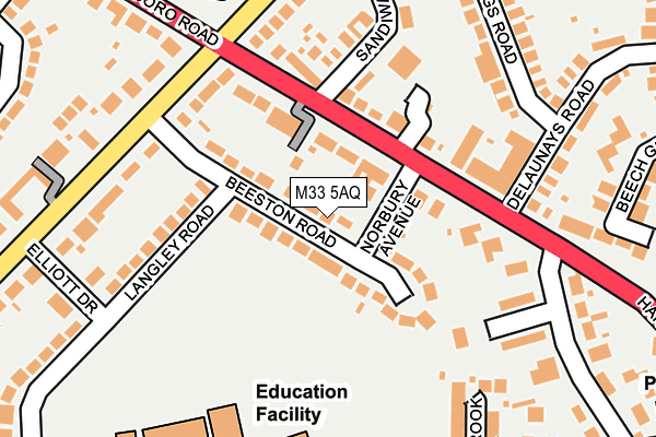 M33 5AQ map - OS OpenMap – Local (Ordnance Survey) M33 5AQ map - OS OpenMap – Local (Ordnance Survey)