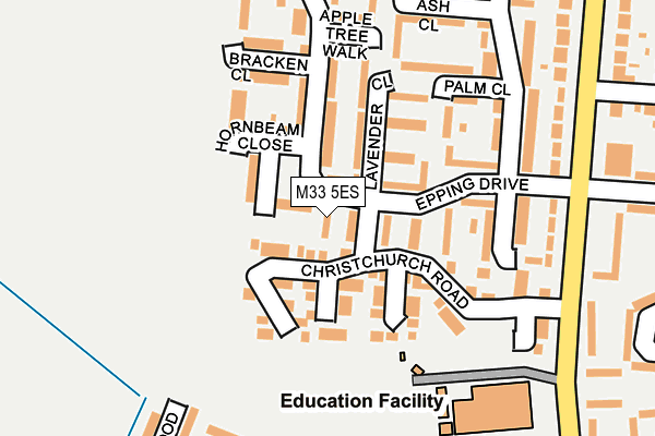M33 5ES map - OS OpenMap – Local (Ordnance Survey) M33 5ES map - OS OpenMap – Local (Ordnance Survey)