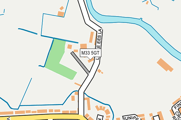 M33 5GT map - OS OpenMap – Local (Ordnance Survey) M33 5GT map - OS OpenMap – Local (Ordnance Survey)