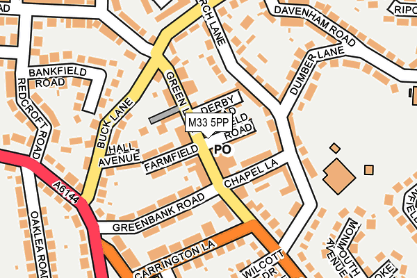 M33 5PP map - OS OpenMap – Local (Ordnance Survey) M33 5PP map - OS OpenMap – Local (Ordnance Survey)