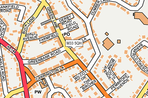 M33 5QH map - OS OpenMap – Local (Ordnance Survey) M33 5QH map - OS OpenMap – Local (Ordnance Survey)