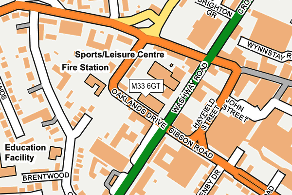M33 6GT map - OS OpenMap – Local (Ordnance Survey) M33 6GT map - OS OpenMap – Local (Ordnance Survey)
