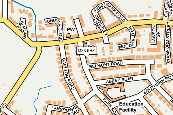 M33 6HZ map - OS OpenMap – Local (Ordnance Survey) M33 6HZ map - OS OpenMap – Local (Ordnance Survey)