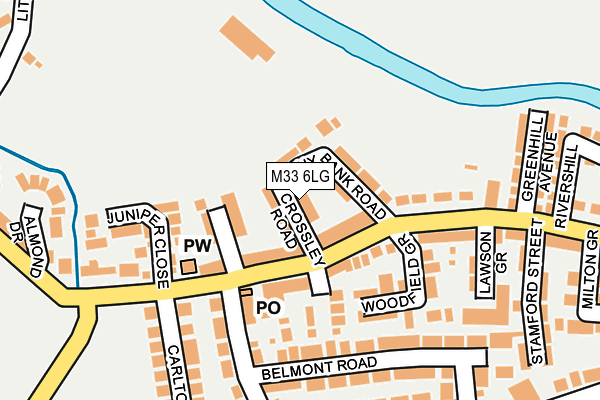 M33 6LG map - OS OpenMap – Local (Ordnance Survey) M33 6LG map - OS OpenMap – Local (Ordnance Survey)