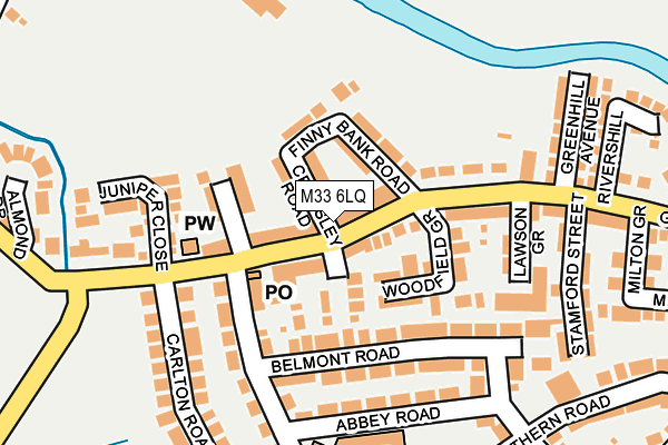 M33 6LQ map - OS OpenMap – Local (Ordnance Survey) M33 6LQ map - OS OpenMap – Local (Ordnance Survey)