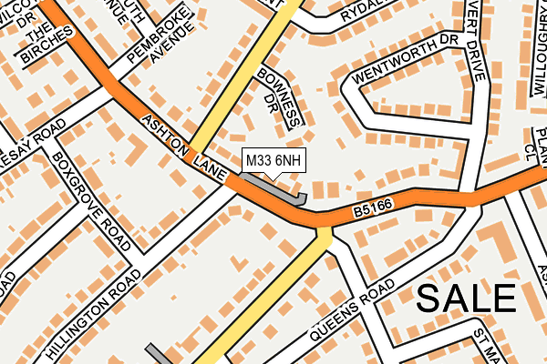 M33 6NH map - OS OpenMap – Local (Ordnance Survey) M33 6NH map - OS OpenMap – Local (Ordnance Survey)