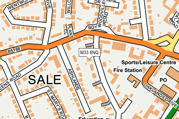 M33 6NQ map - OS OpenMap – Local (Ordnance Survey) M33 6NQ map - OS OpenMap – Local (Ordnance Survey)