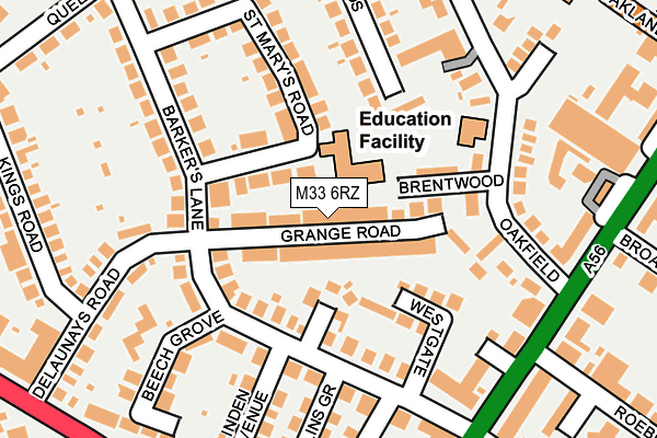 M33 6RZ map - OS OpenMap – Local (Ordnance Survey) M33 6RZ map - OS OpenMap – Local (Ordnance Survey)