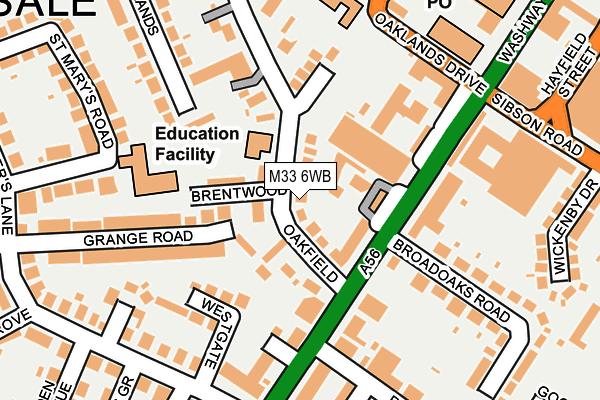 M33 6WB map - OS OpenMap – Local (Ordnance Survey) M33 6WB map - OS OpenMap – Local (Ordnance Survey)