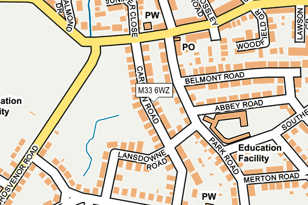 M33 6WZ map - OS OpenMap – Local (Ordnance Survey) M33 6WZ map - OS OpenMap – Local (Ordnance Survey)
