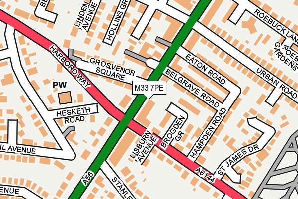 M33 7PE map - OS OpenMap – Local (Ordnance Survey) M33 7PE map - OS OpenMap – Local (Ordnance Survey)