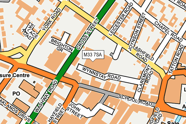 M33 7SA map - OS OpenMap – Local (Ordnance Survey) M33 7SA map - OS OpenMap – Local (Ordnance Survey)