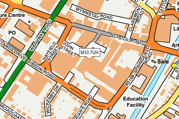 M33 7UH map - OS OpenMap – Local (Ordnance Survey) M33 7UH map - OS OpenMap – Local (Ordnance Survey)