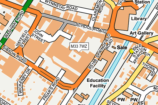 M33 7WZ map - OS OpenMap – Local (Ordnance Survey) M33 7WZ map - OS OpenMap – Local (Ordnance Survey)