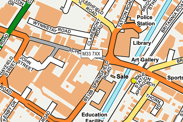 M33 7XX map - OS OpenMap – Local (Ordnance Survey)