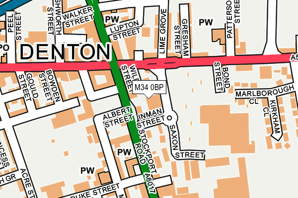 M34 0BP map - OS OpenMap – Local (Ordnance Survey) M34 0BP map - OS OpenMap – Local (Ordnance Survey)