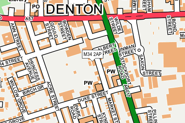 M34 2AP map - OS OpenMap – Local (Ordnance Survey) M34 2AP map - OS OpenMap – Local (Ordnance Survey)