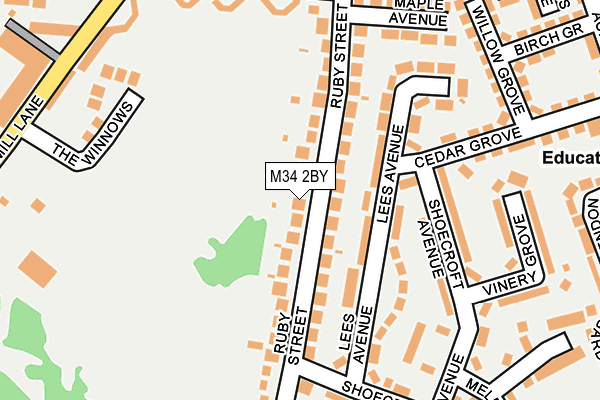 M34 2BY map - OS OpenMap – Local (Ordnance Survey) M34 2BY map - OS OpenMap – Local (Ordnance Survey)