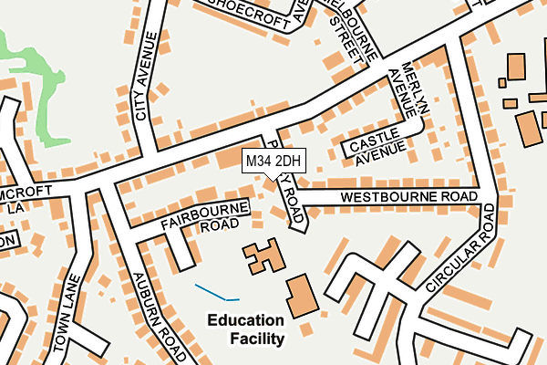 M34 2DH map - OS OpenMap – Local (Ordnance Survey) M34 2DH map - OS OpenMap – Local (Ordnance Survey)