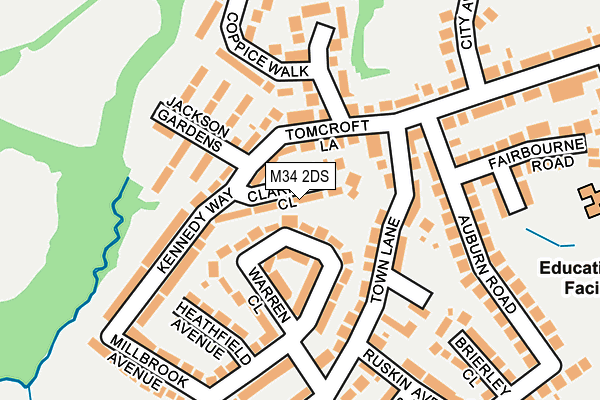 M34 2DS map - OS OpenMap – Local (Ordnance Survey) M34 2DS map - OS OpenMap – Local (Ordnance Survey)