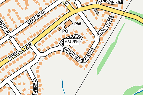 M34 2EN map - OS OpenMap – Local (Ordnance Survey) M34 2EN map - OS OpenMap – Local (Ordnance Survey)