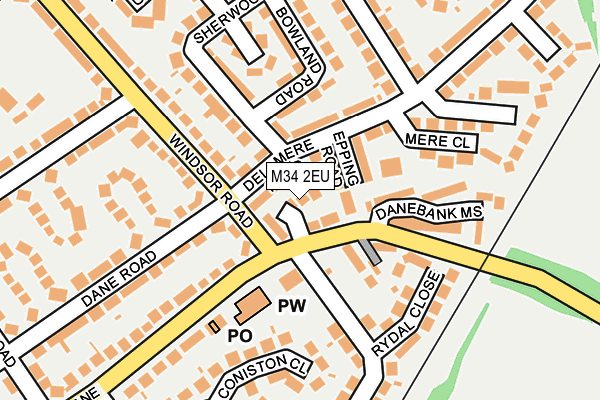 M34 2EU map - OS OpenMap – Local (Ordnance Survey) M34 2EU map - OS OpenMap – Local (Ordnance Survey)