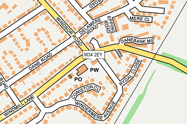 M34 2EY map - OS OpenMap – Local (Ordnance Survey) M34 2EY map - OS OpenMap – Local (Ordnance Survey)