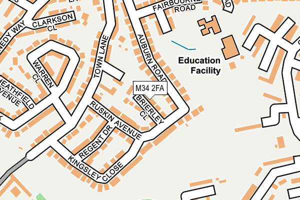 M34 2FA map - OS OpenMap – Local (Ordnance Survey) M34 2FA map - OS OpenMap – Local (Ordnance Survey)