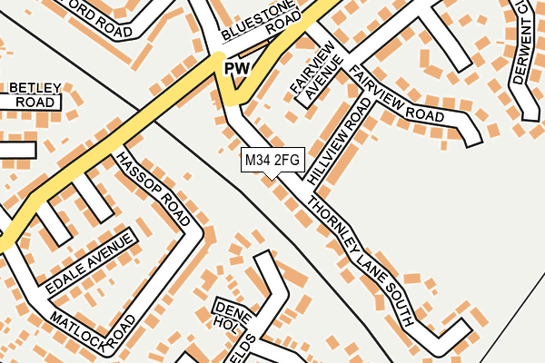 M34 2FG map - OS OpenMap – Local (Ordnance Survey) M34 2FG map - OS OpenMap – Local (Ordnance Survey)