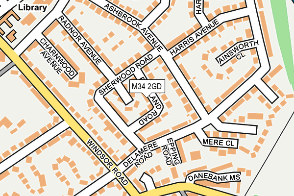 M34 2GD map - OS OpenMap – Local (Ordnance Survey) M34 2GD map - OS OpenMap – Local (Ordnance Survey)